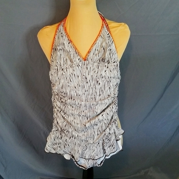 Kenneth Cole Reaction Tropical One Piece Swimsuit Medium - Picture 1 of 5